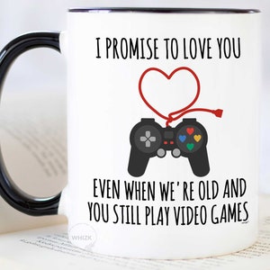 Gamer Gifts, Boyfriend Valentines Day Gift For Him Funny Unique, PC Gamer Boyfriend Gift For Men Video Games Mug Husband BF Vday Cup MVA0008 image 1