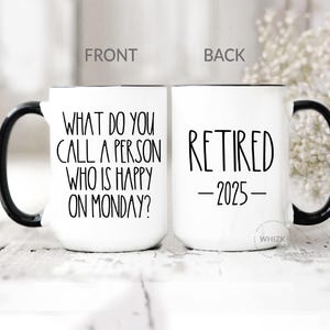 Retirement Gifts For Women Men Funny Retirement Mug 2025, Teacher Retirement Gift, Retired Mug Happy Retirement Coffee Mug Personalized M501