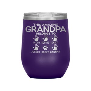 Funny Grandpa Keychain - Humorous Fathers Day Gift From Grandkids, Stainless Steel Keyring