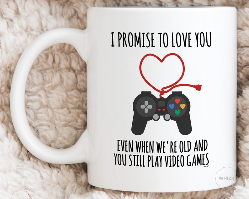 Gamer Gifts, Boyfriend Valentines Day Gift For Him Funny Unique, PC Gamer Boyfriend Gift For Men Video Games Mug Husband BF Vday Cup MVA0008 image 8