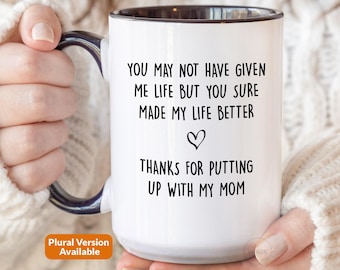 Step Dad Gift, Step Dad Mug, Bonus Dad Fathers Day Gift From Daughter Son Kids, Stepdad Gift, Funny Best Birthday Christmas Coffee Cup M540