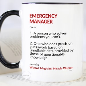 Emergency Manager Mug For Emergency Manager Gifts For Emergency Manager Coffee Mug Funny Emergency Management Gift Cup Birthday MDF1017