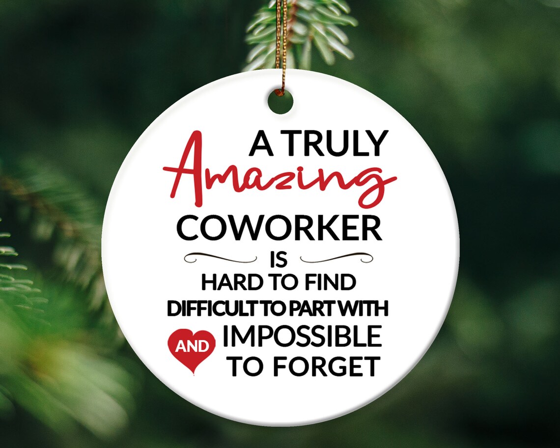 Coworker Ornament Coworker Gift Coworker Retirement Gift Etsy