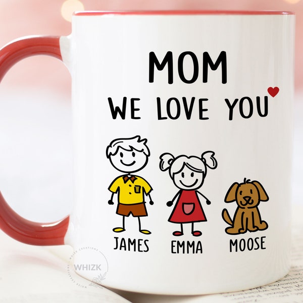 Mom Birthday Gift For Mom Gift, Mothers Day Gift From Daughter Son Kids, Mom Mug, Mom Coffee Mug, Mommy Funny Christmas Stick Personalized