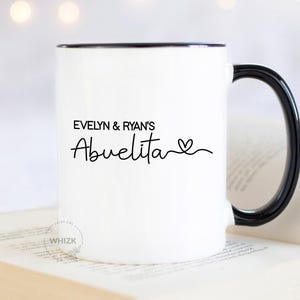 Abuelita Gift For Abuelita Mug, Personalized Abuelita Birthday Gift, Abuelita Mothers Day Gift From Grandkids, Spanish Abuela Cup M699 image 10