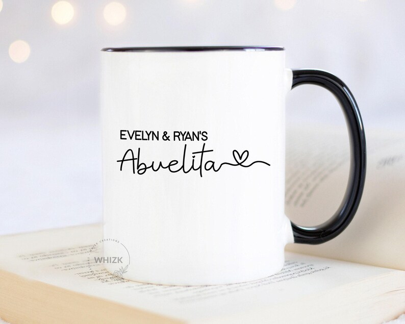 Abuelita Gift For Abuelita Mug, Personalized Abuelita Birthday Gift, Abuelita Mothers Day Gift From Grandkids, Spanish Abuela Cup M699 image 10