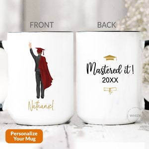 Masters Graduation Gift For Masters Degree Graduation Gift, MBA Graduation Gifts For Him Mastered It Mug 2025 MBA Gift Personalized Cup M612