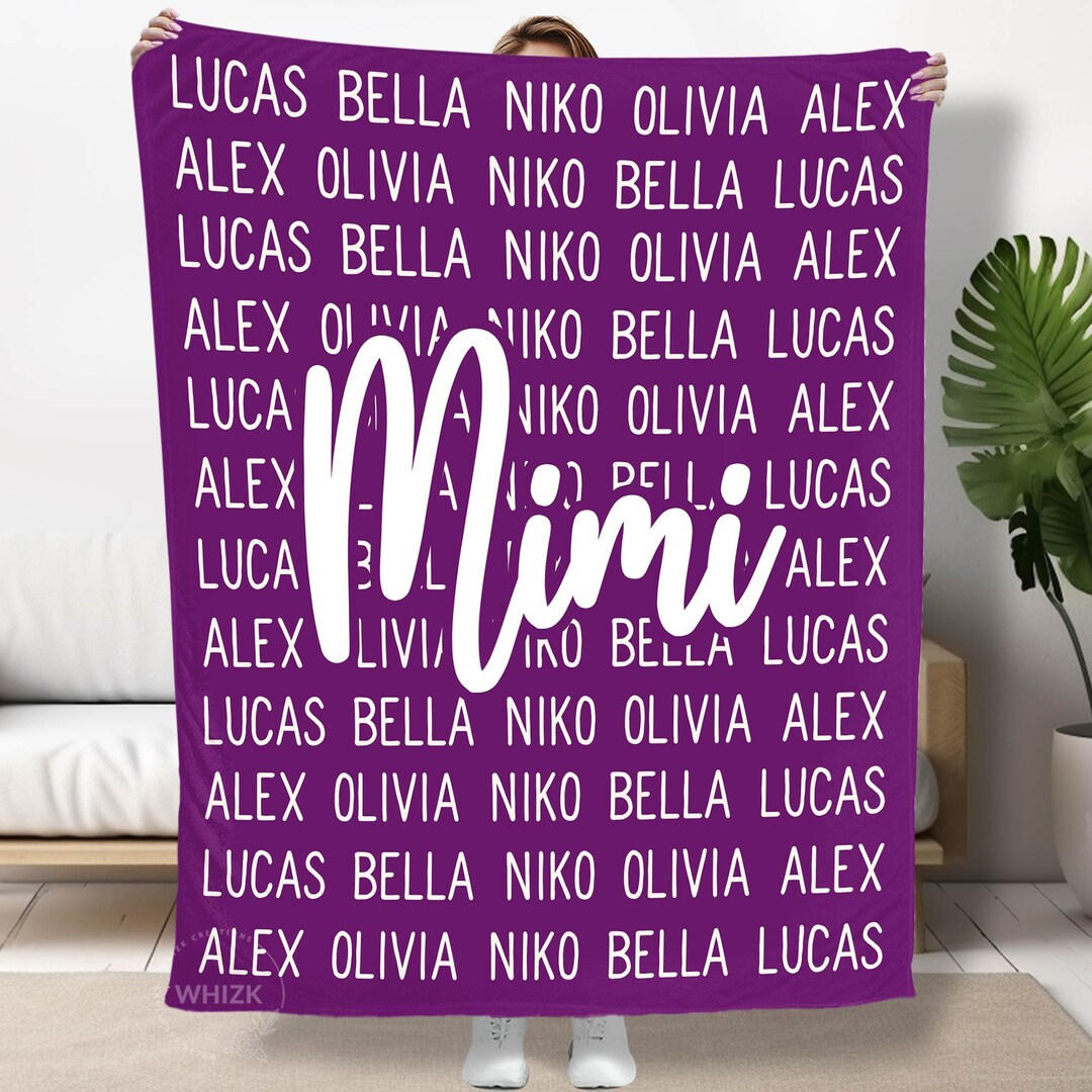 Mimi Blanket Mimi Gift For Mimi Fleece Blanket Personalized Etsy.de