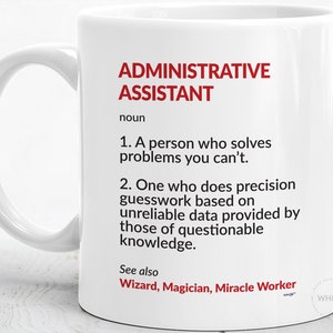 The Real Boss Mug Administrative Assistant Gift Administrative Professional's The Real Boss Mug Administrative Assistant Gift Administrative Professional's