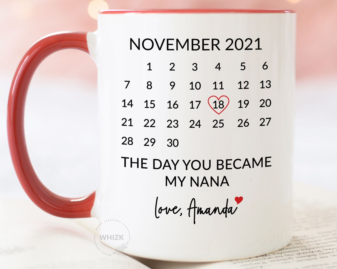 Nana Gift for Nana Mug, Personalized Nana Coffee Mug Nana Cup, Best ...