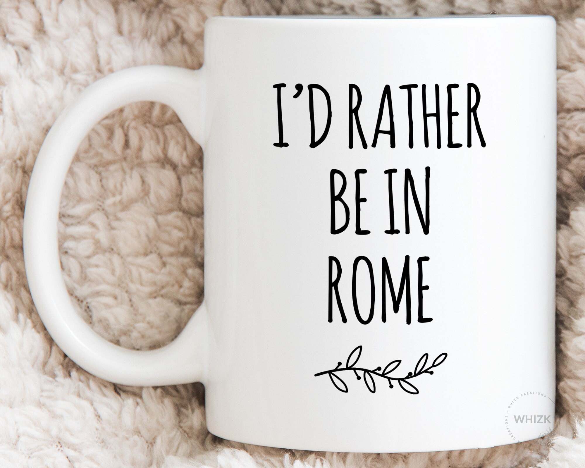 VENI VIDI VICI Coffee Tea Ceramic Mug Rome Julius Caesar Bust