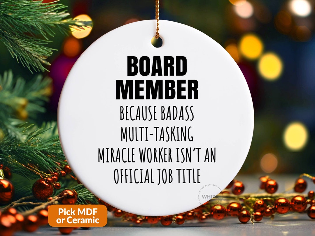 Board Member Gifts for Board Member Ornament, Board Member Thank You