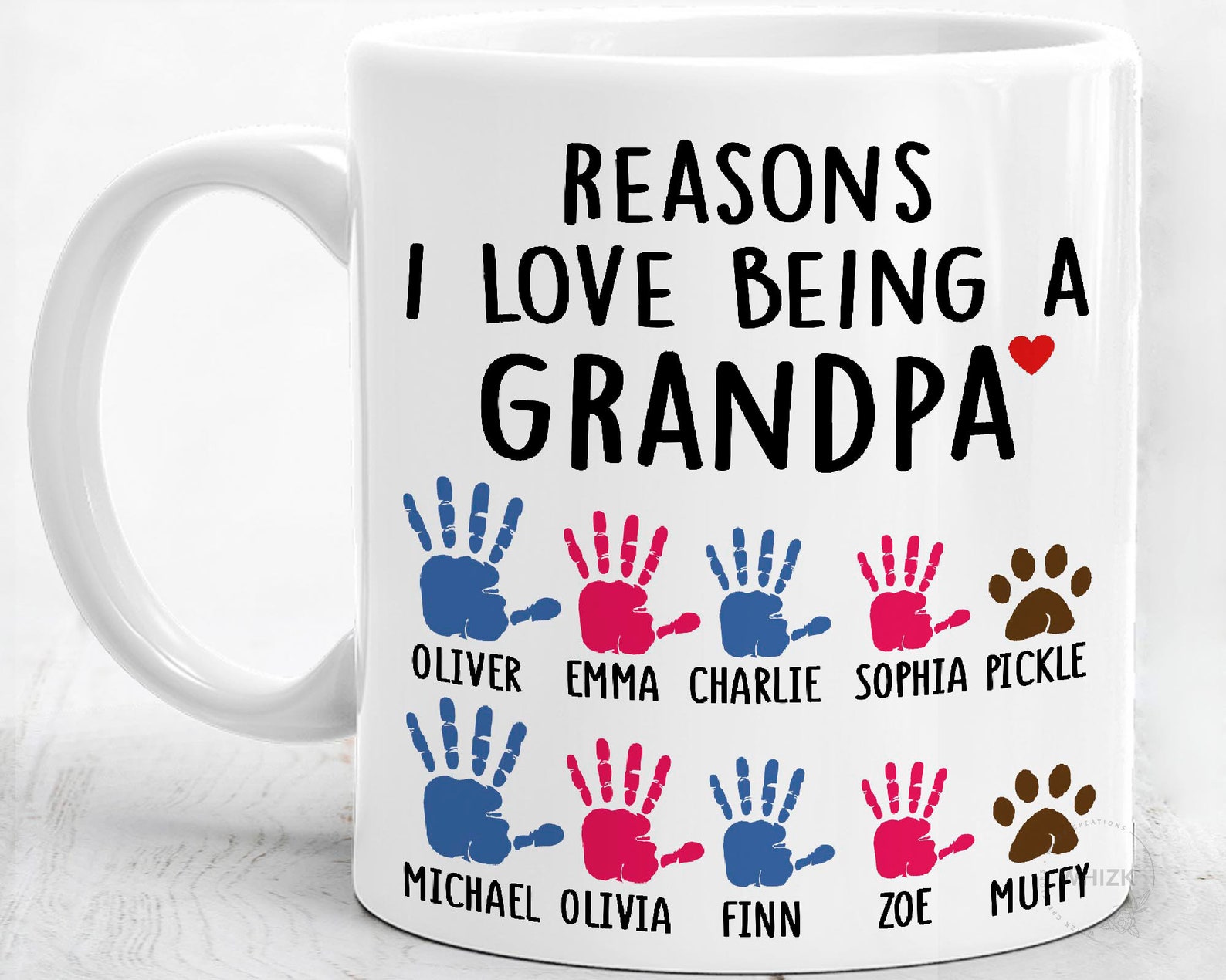 Grandpa Mug Personalized Grandpa Gifts Grandfather Coffee Etsy
