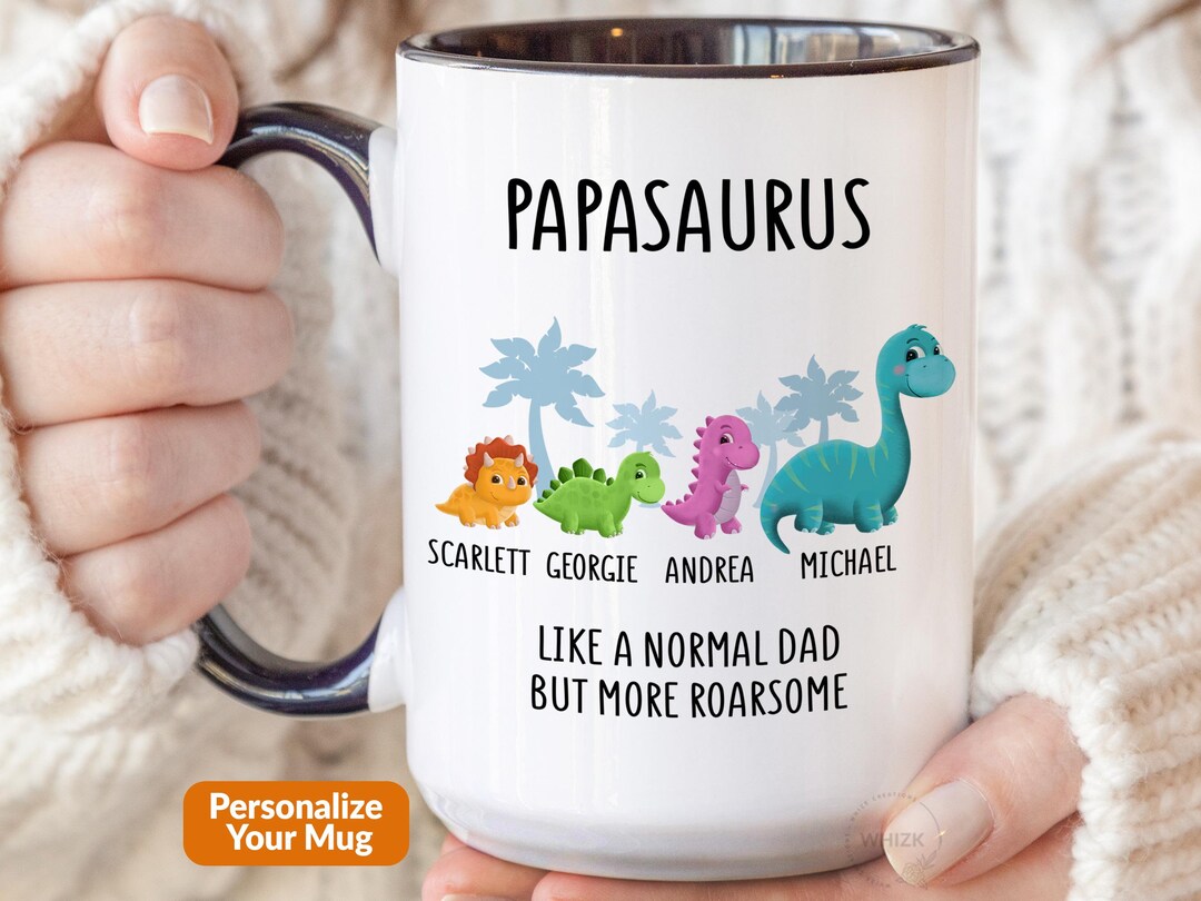 Jungle Mug Festa del papà | Papasaurus Tazza | Idea Regalo per Uomo | Compleanno Papà | Tazza Festa del Papa Idee Regalo | Idee Regalo del Papà Padre | festa compleanno