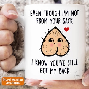 AU Step Dad Gifts From Daughter Son, Fathers Day Stepdad Stepfather Mug, Even Though I'm Not From Your Sack Bonus Christmas Birthday MGA766 image 1