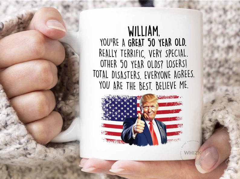 50th Birthday Mug, 50th Birthday Gift For Men Women Her Personalized 50 Year Old Bday Gift 50th Birthday Coffee Mug Cup Funny Mom Dad P487 image 9
