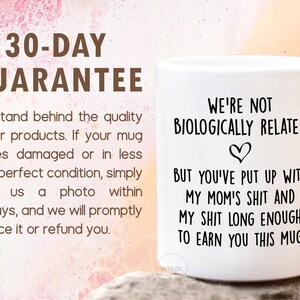 Taza de regalo para padrastro, regalo para el Día del Padre de parte de hija, hijo o hijastra, taza de café divertida para cumpleaños y Navidad de padrastro M575 imagen 8