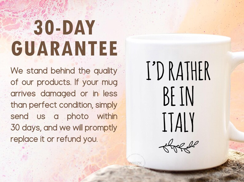 I'd Rather Be In Italy Mug, Italy Gifts, Travel Italy, Visit Italy, Funny Italian Gifts, Italy Cup Traveler Gifts, WFH Coffee Mug MRB0031 image 5