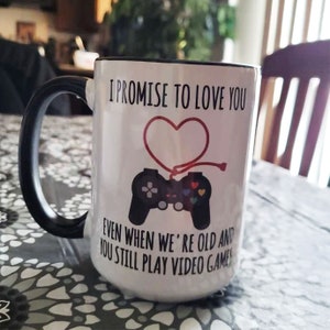 Gamer Gifts, Boyfriend Valentines Day Gift For Him Funny Unique, PC Gamer Boyfriend Gift For Men Video Games Mug Husband BF Vday Cup MVA0008 image 6