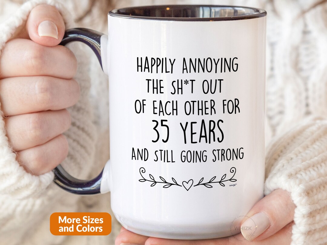 35th Anniversary Mug, 35th Wedding Anniversary Gifts for Couples 35