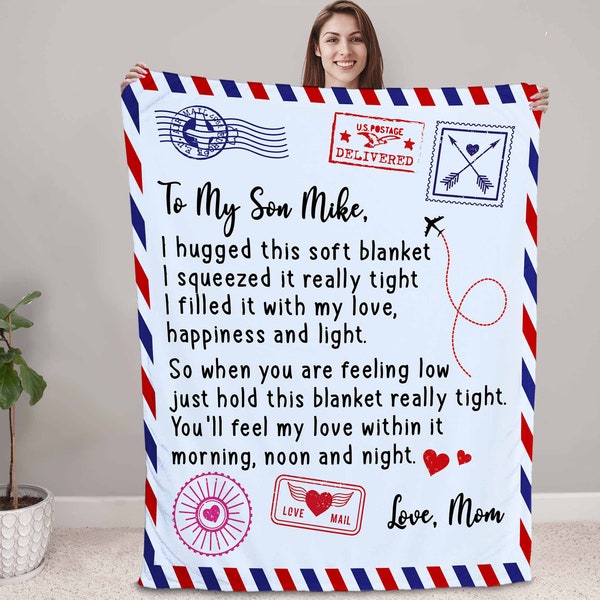 My Son Blanket Etsy