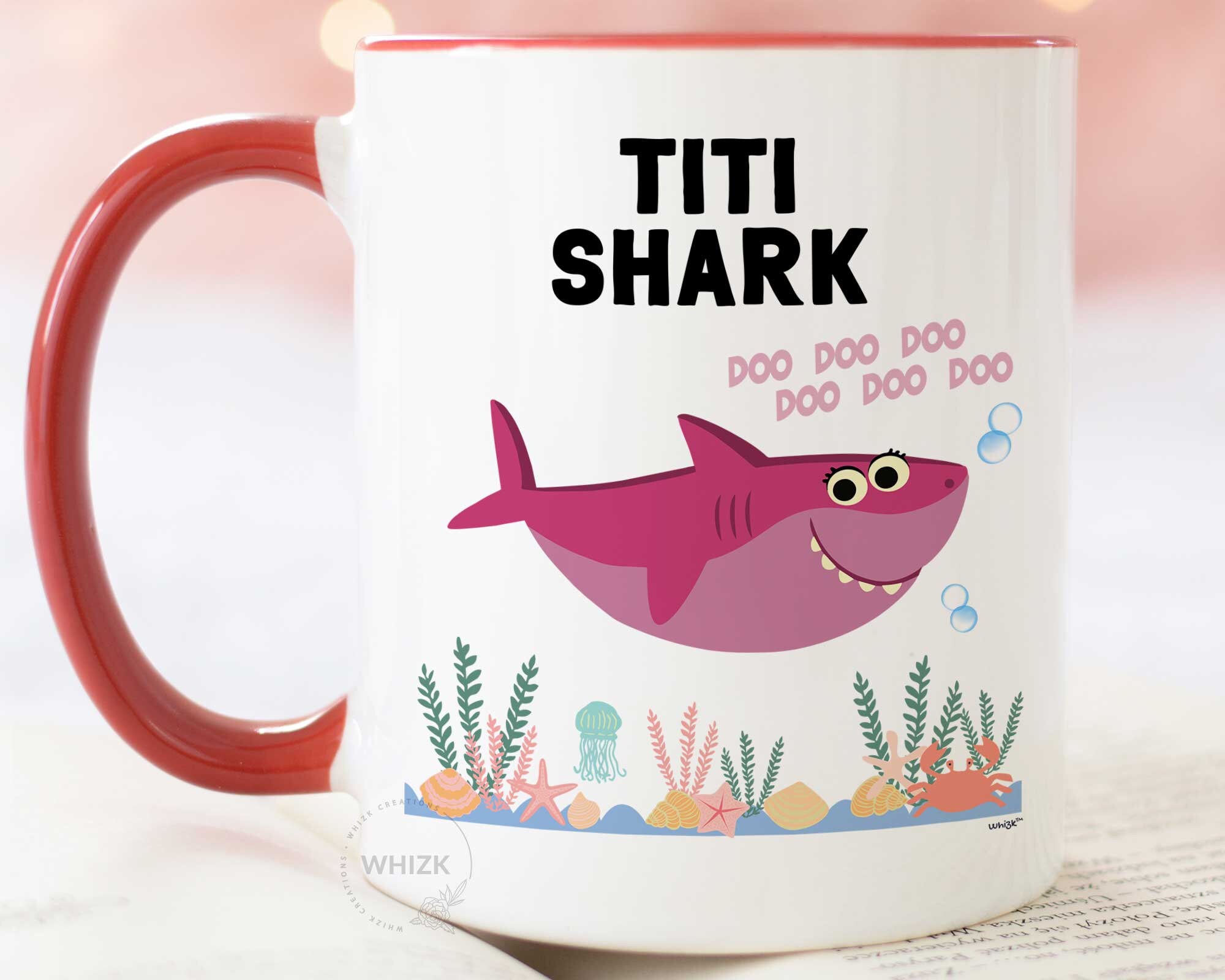 Auntie shark cheap mug