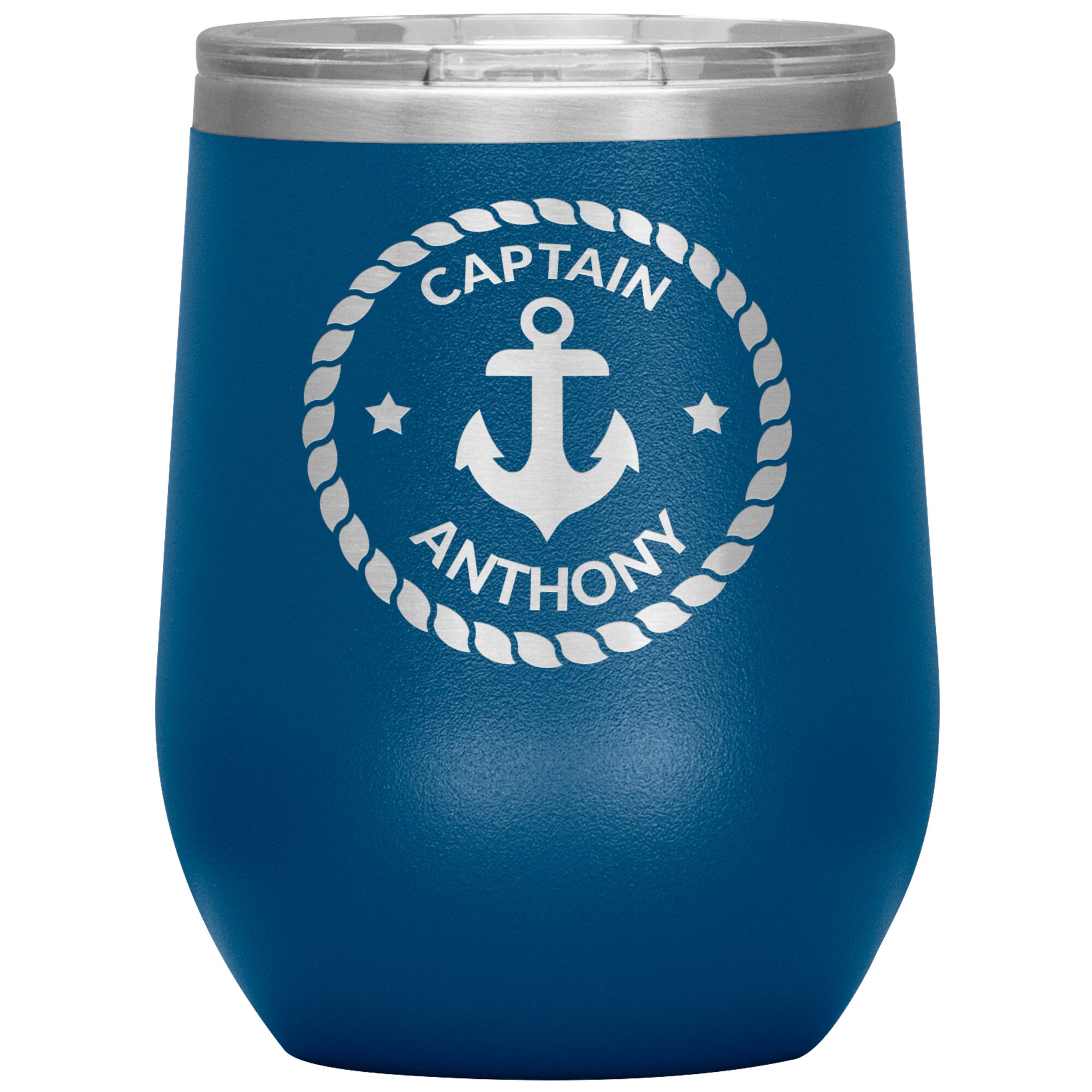 Boat Captain Wine Tumbler Boat Gifts Boating Wine Glass Etsy