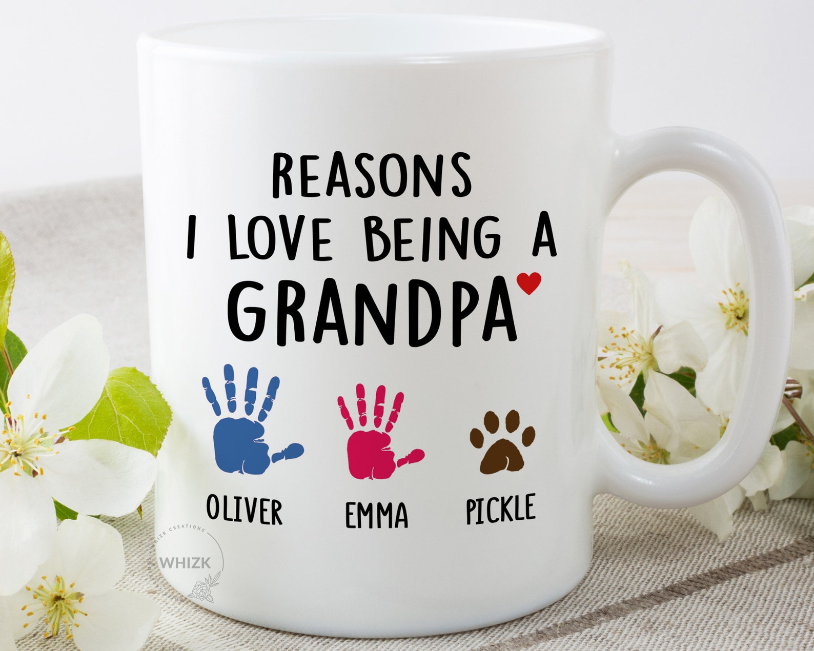 Grandpa Mug Personalized Grandpa Gifts Grandfather Coffee Etsy