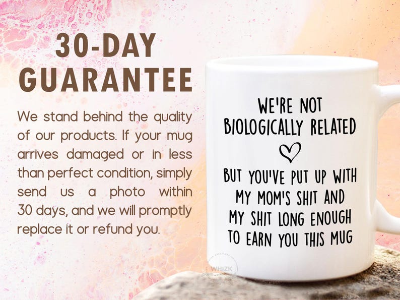 Step Dad Gift For Step Dad Mug, Bonus Dad Step Fathers Day Gift From Daughter Son Kids, Funny Stepdad Birthday Christmas Coffee Cup M575 image 9