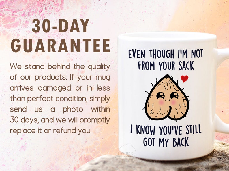 Step Dad Gifts From Daughter Son, Even Though I'm Not From Your Sack Mug, Stepdad Bonus Dad Gift Christmas Birthday Fathers Day Gift MGA766 image 8