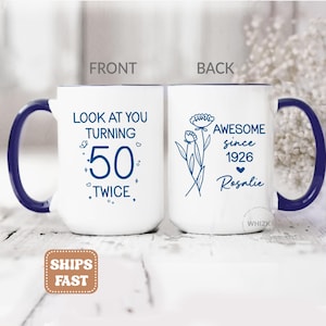 100th Birthday Coffee Cup - Etsy