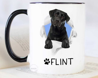 Black Lab Mug, Black Lab Gift Black Labrador Mug Black Lab Coffee Mug Cup Labrador Gift Lab Mom Dad Labrador Retriever Dog Personalized P124