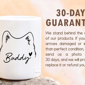 Dog Mom Mug With Name, Dog Mom Gift For Women Her, Personalized Dog Ears Cups, Dog Dad Gift, Dog Lover Gift Pet Owner Memorial Birthday P429 image 9