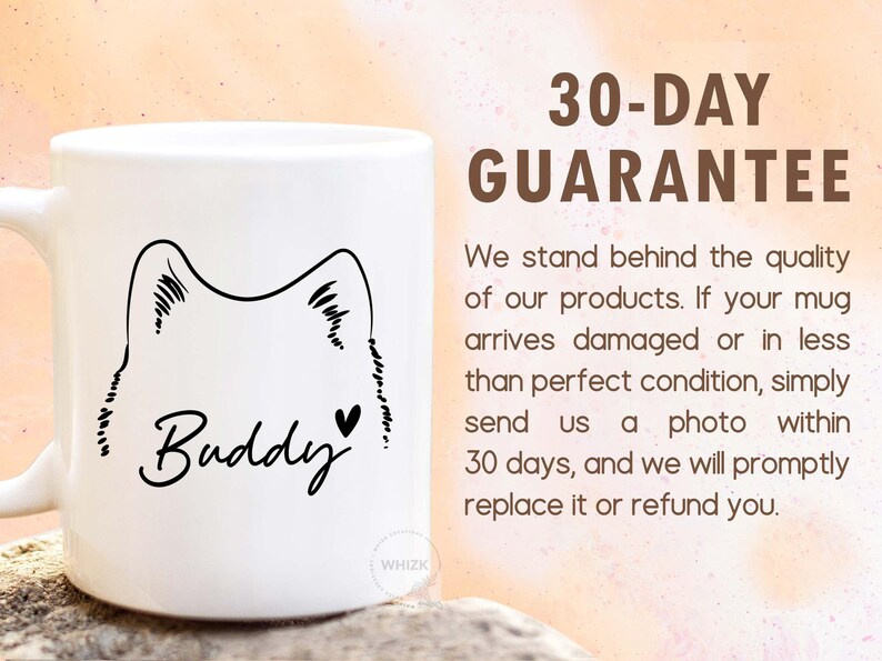 Dog Mom Mug With Name, Dog Mom Gift For Women Her, Personalized Dog Ears Cups, Dog Dad Gift, Dog Lover Gift Pet Owner Memorial Birthday P429 image 9