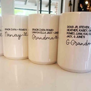 Abuelita Gift For Abuelita Mug, Personalized Abuelita Birthday Gift, Abuelita Mothers Day Gift From Grandkids, Spanish Abuela Cup M699 image 4