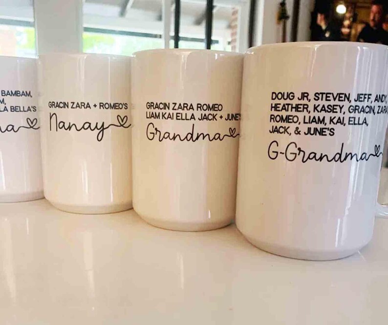 Abuelita Gift For Abuelita Mug, Personalized Abuelita Birthday Gift, Abuelita Mothers Day Gift From Grandkids, Spanish Abuela Cup M699 image 4