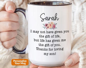 Daughter In Law Gift From Mother In Law, My Daughter In Law Mug, Mothers Day Future Daughter-In-Law Personalized Wedding Christmas Cup P186
