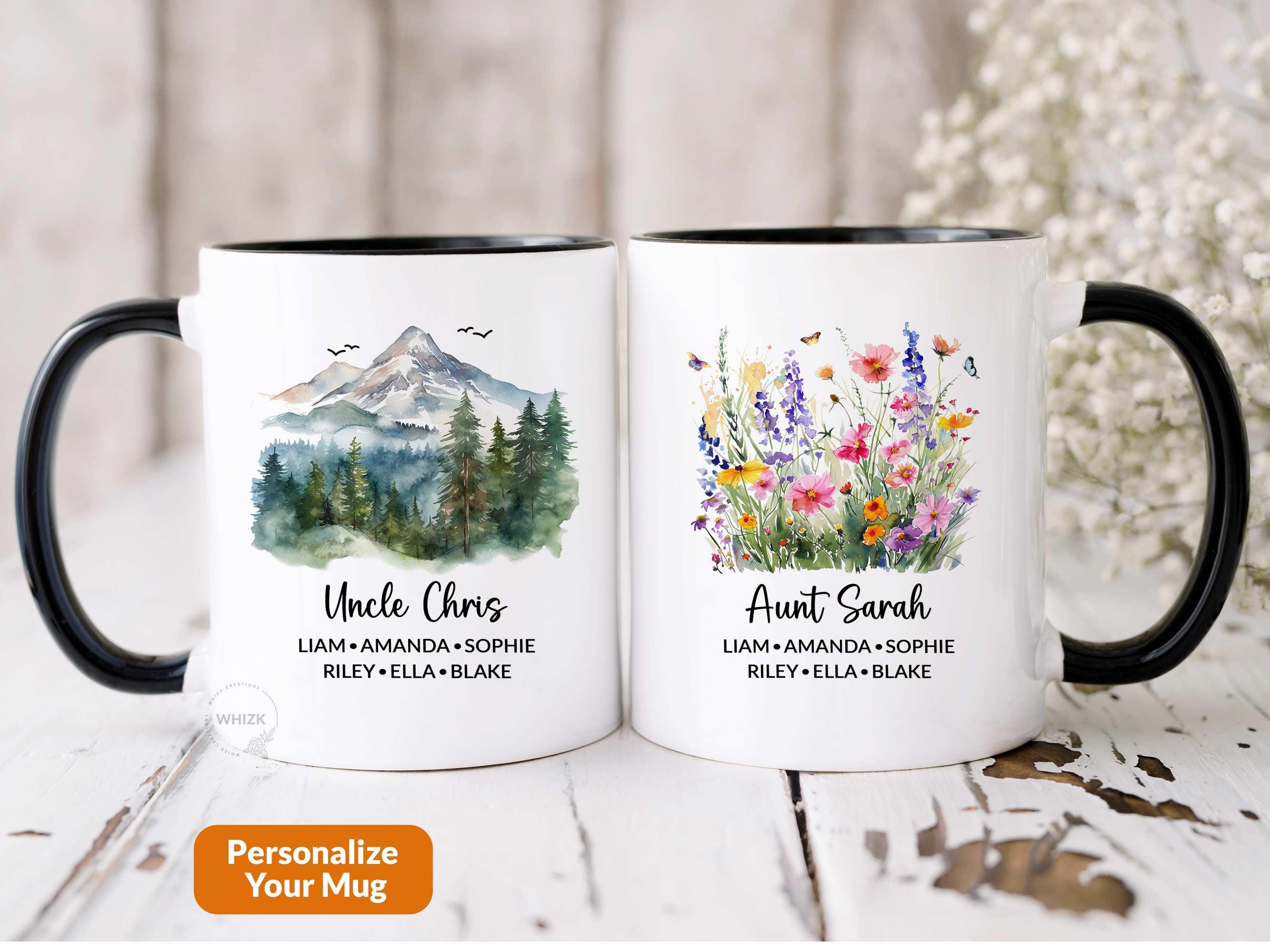 thumbnail image 2 of Purr-fect Aunt & Uncle Coffee Mugs - Funny Pregnancy Announcement Gift From Niece/Nephew 2 of 9