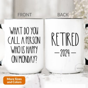 Retirement Gifts For Women Men Funny Retirement Mug 2024, Teacher Retirement Gift, Retired Mug Happy Retirement Coffee Mug Personalized M501