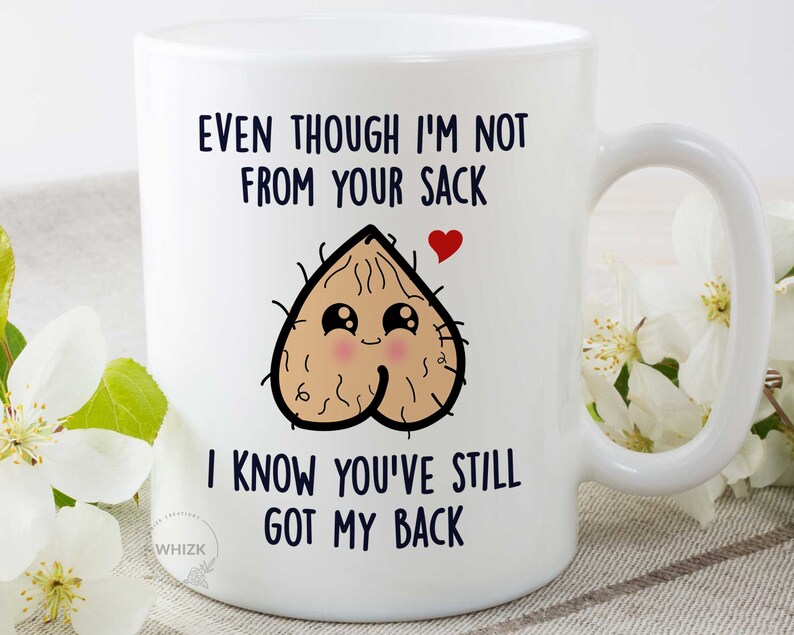 Step Dad Gifts From Daughter Son, Even Though I'm Not From Your Sack Mug, Stepdad Bonus Dad Gift Christmas Birthday Fathers Day Gift MGA766 image 9