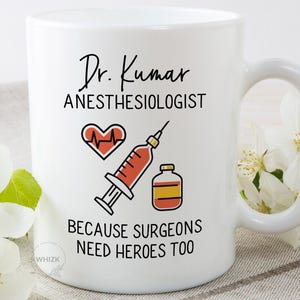 Anesthesiologist Gift For Anesthesiologist Mug, Personalized Anesthesia Gifts, Anesthesiology Gift, Anaesthetist Doctor Men Women Cup M472 image 8