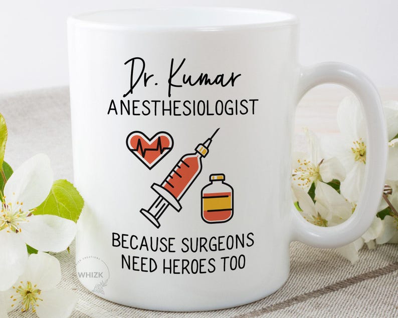 Anesthesiologist Gift For Anesthesiologist Mug, Personalized Anesthesia Gifts, Anesthesiology Gift, Anaesthetist Doctor Men Women Cup M472 image 8