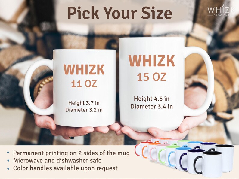 50th Birthday Mug, 50th Birthday Gift For Men Women Her Personalized 50 Year Old Bday Gift 50th Birthday Coffee Mug Cup Funny Mom Dad P487 image 3