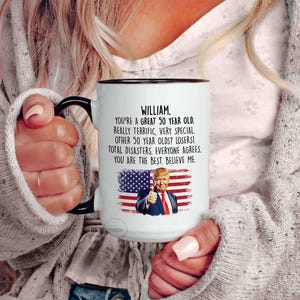 50th Birthday Mug, 50th Birthday Gift For Men Women Her Personalized 50 Year Old Bday Gift 50th Birthday Coffee Mug Cup Funny Mom Dad P487 image 8