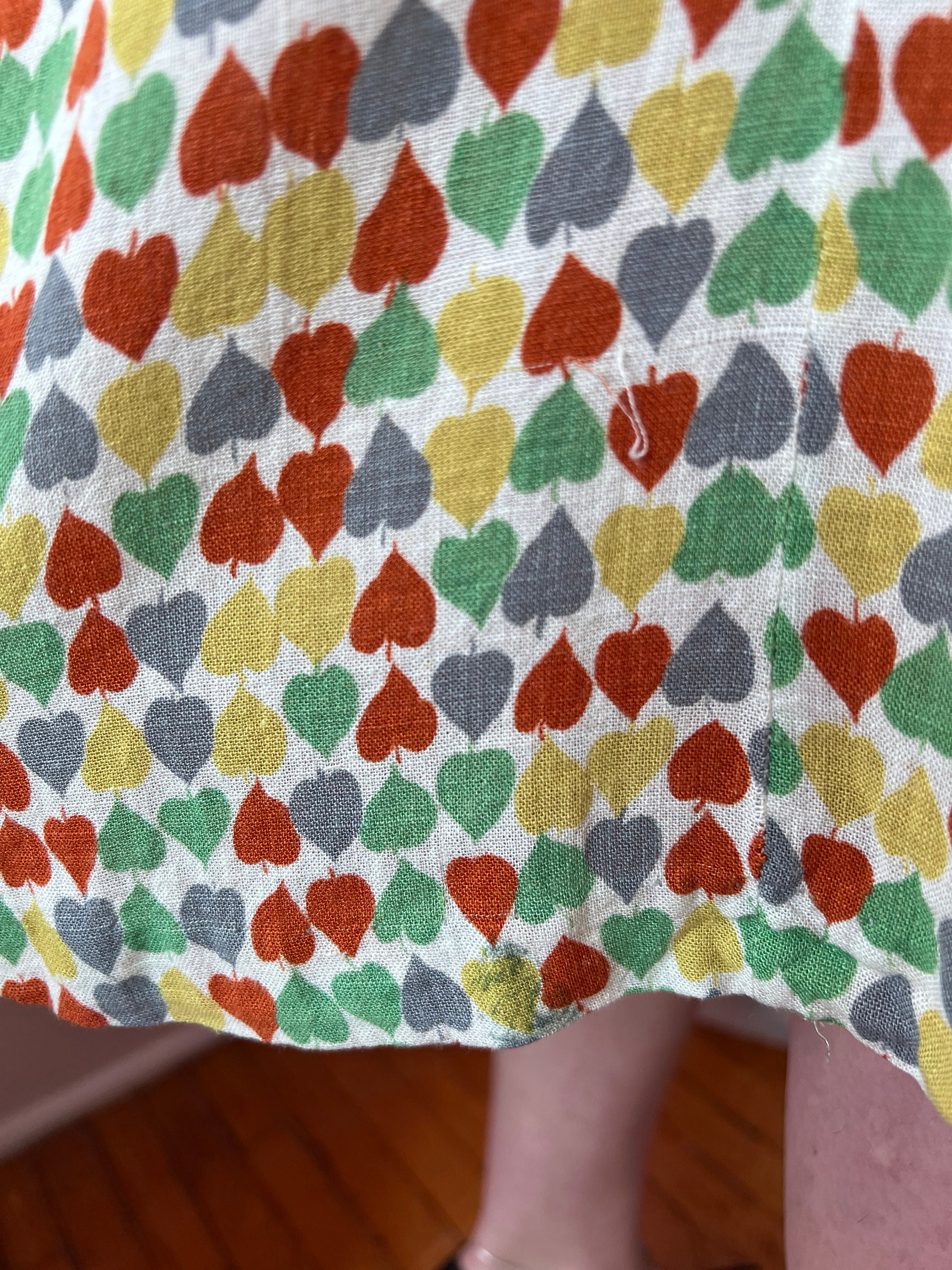 1930s 1940s Ann Sutton Novelty Print Rainbow Dress - Etsy