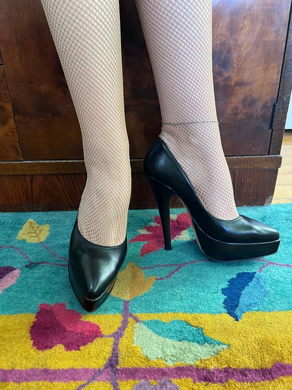 1950s style fetish mule heels size 38.5 - image 2