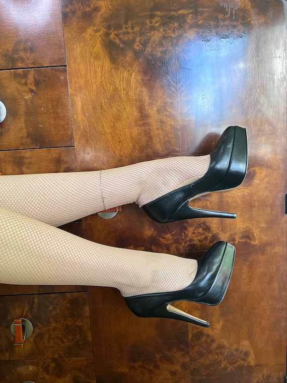 1950s style fetish mule heels size 38.5 - image 1