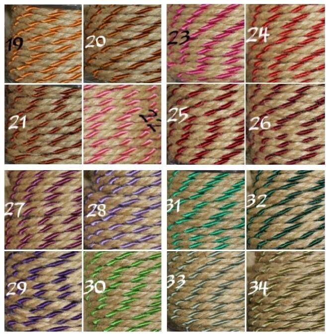 Jute rope decor 5mm jute cord with rayon 3ply twisted Etsy