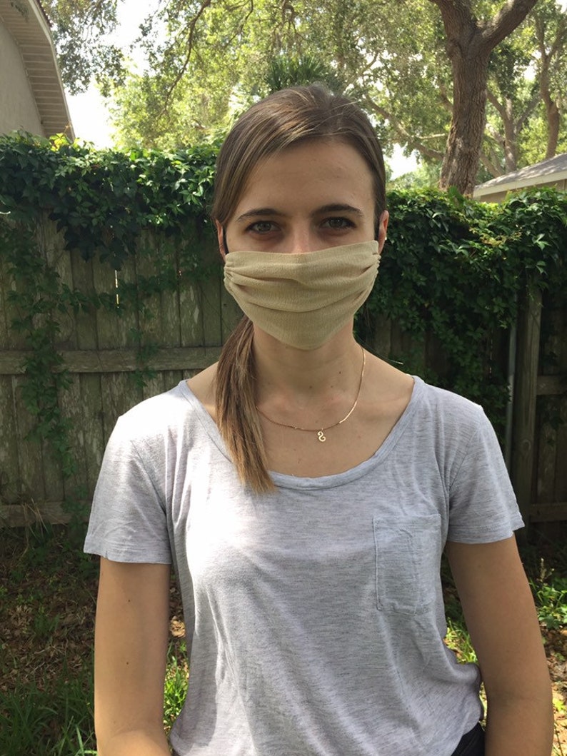 Single Layer Gauze Face Mask 100 Cotton/ Washable/ Etsy