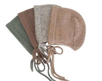 Cashmere Knit Baby/ Toddler Bonnet: Soft, Cozy, Handmade in USA